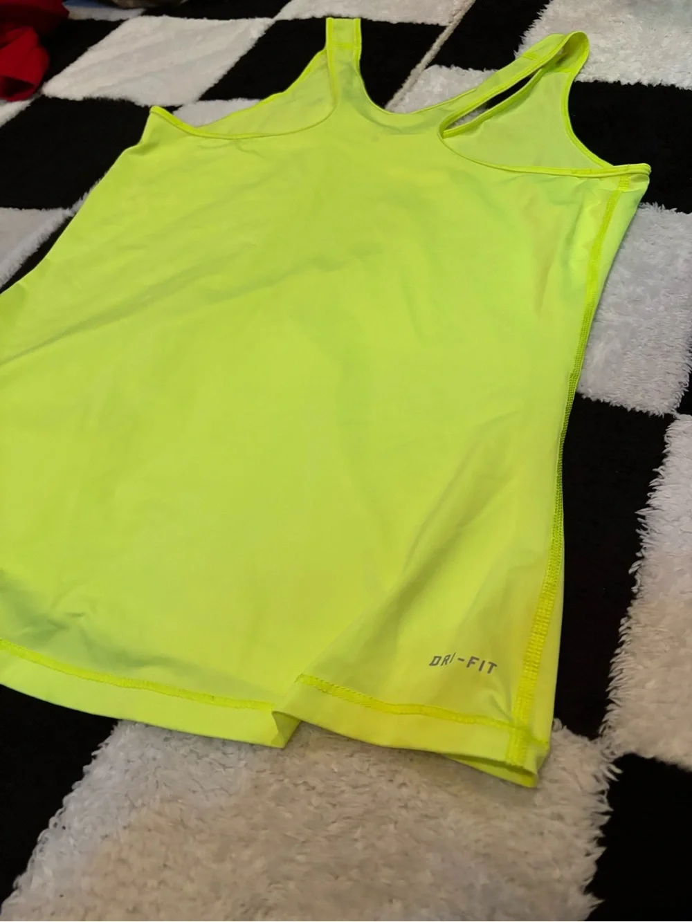 Nike Neon Yellow Racerback Tank Top